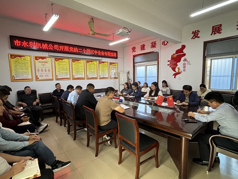 組織開展黨的二十屆三中全會(huì)專題黨課